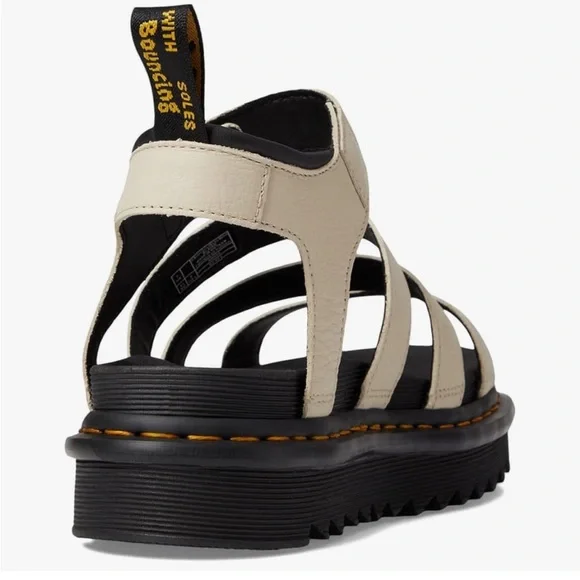 Dr. Martens Blaire Hydro Leather Creme Sandal 10 11 43 EUC - Picture 3 of 10
